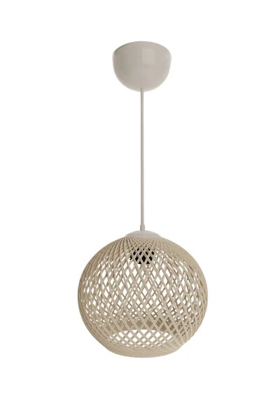 Balle Cream Pendant Ball Chandelier White Cable - GÖKDAĞ GROUP G G (1)
