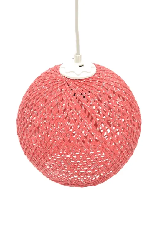 Balle Fuchsia Pendant Top Chandelier White Cable-fusya1 - 3
