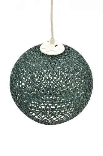 Balle Green Pendant Top Chandelier White Cable-Green - 3