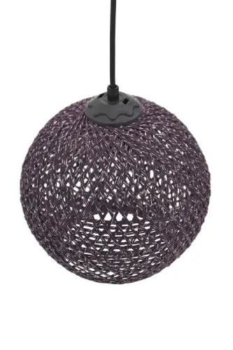 Balle Plum Pendant Orb Chandelier Black Cable-Plum 1 - 3