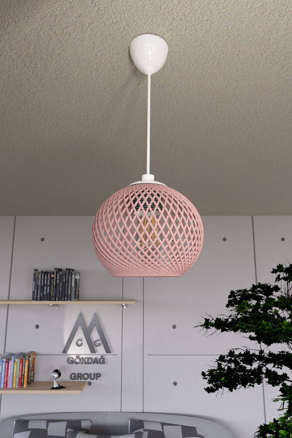 Balle Powder Pendant Ball Chandelier White Cable - 1