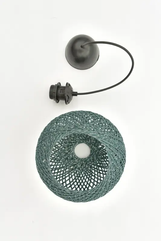 Balle Yashil Sallaq Top Chiroq Qora Kabel-yashil1 - 4