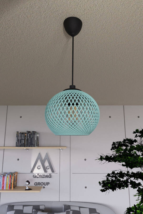 Ballet Glass Globe Pendant Sphere Chandelier Black Cable - 4