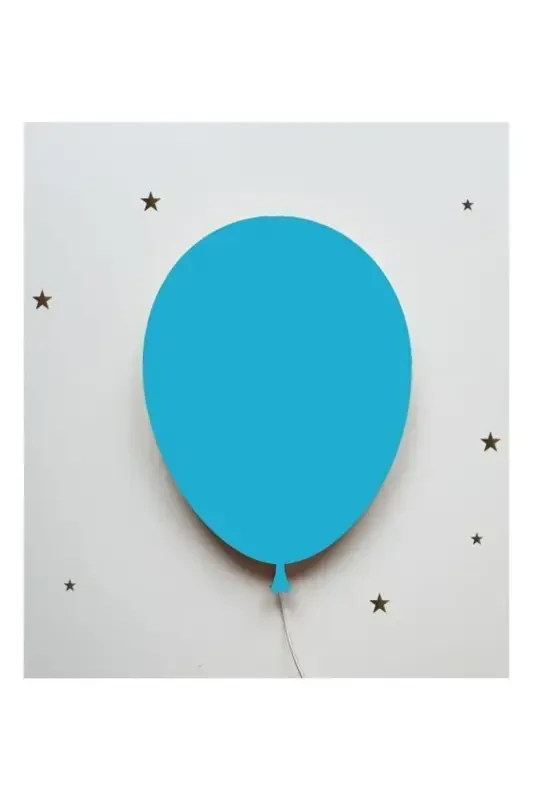 Balloon Night Light Kids Room Baby Room Decorative Lighting 30cm-Blue - 1