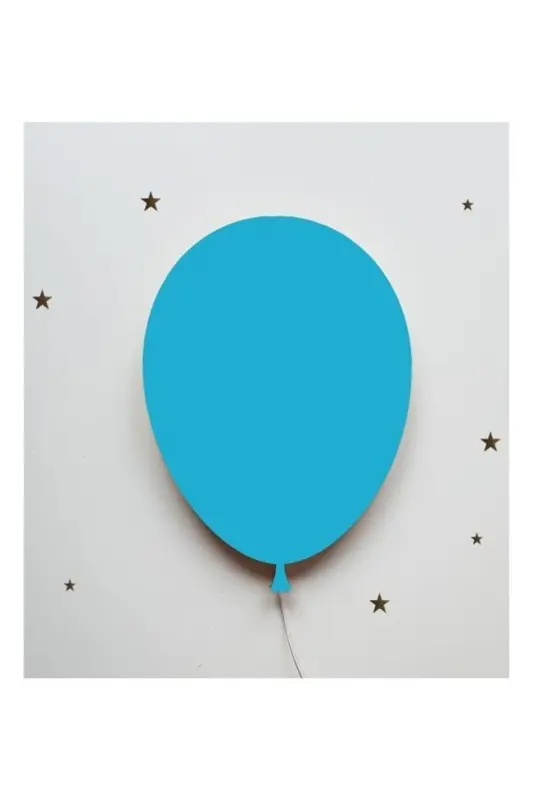 Balloon Night Light Kids Room Baby Room Decorative Lighting 30cm - Blue - WINDLY CONCEPT