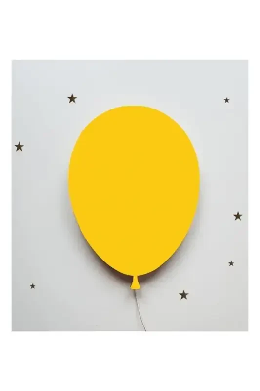Balloon Night Light Nursery Baby Room Decorative Lighting 30cm-Yellow - 1