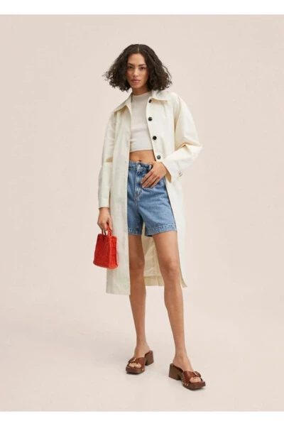 Balo Kollu Trençkot - MANGO (1)