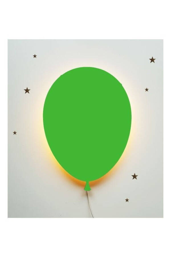 Balon Gece Lambası Çocuk Odası Bebek Odası Dekoratif Aydınlatma 30cm - Yeşil - 1