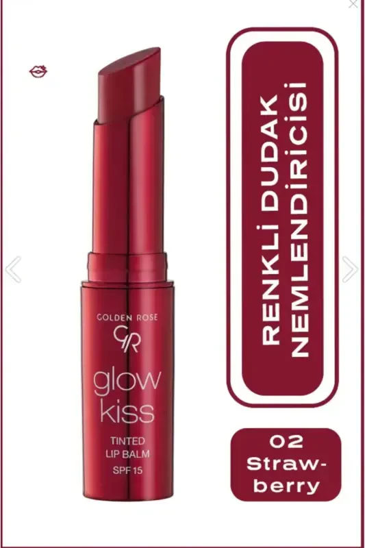 Бальзам для губ - Gr Glow Kıss Tınted Lıp Balm Strawberry No: 02(8691190440794)-Bordo - 1