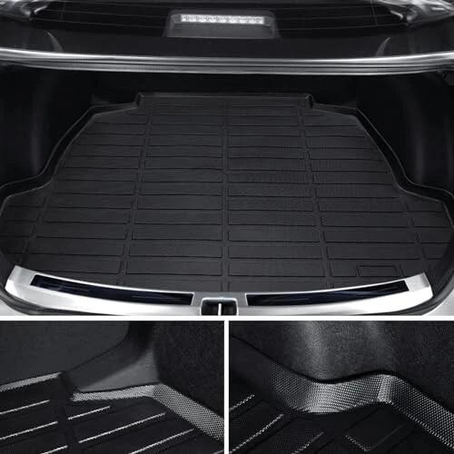 BAMACAR 2020-2025 2026 for Toyota Corolla Floor Mats Cargo Liner 4Pcs, All Weather for Corolla Car Mat tech, Automotive Trunk Carpet 2021 2022 2023, All Season Car Accessories (Not for Hatchback) - 6