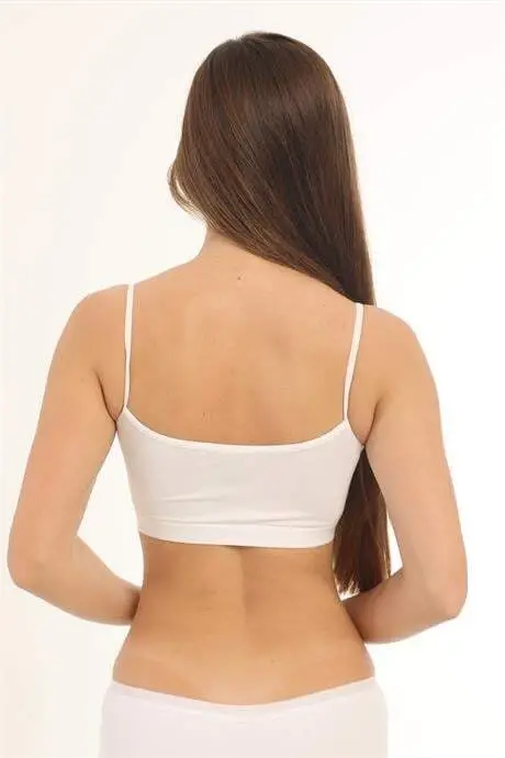 Bamboo 2-Pack Women's Padded Shelf Bra Cami Tank Top White - 10