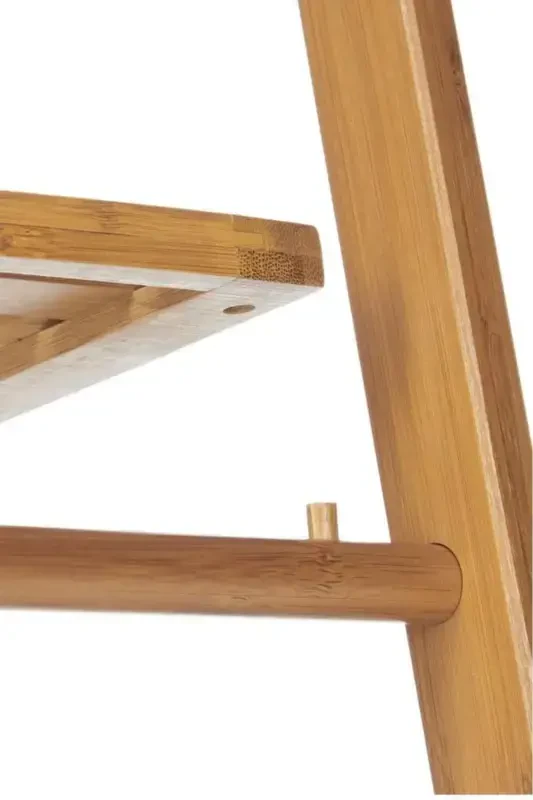 Bamboo 3 Tier Towel Rack Bathroom Organizer Towel Holder Organizer Db-0006 - 4