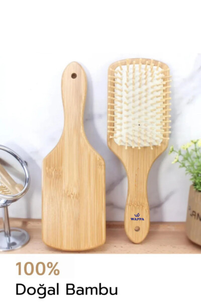 Bamboo Bristle Hair Brush - 1