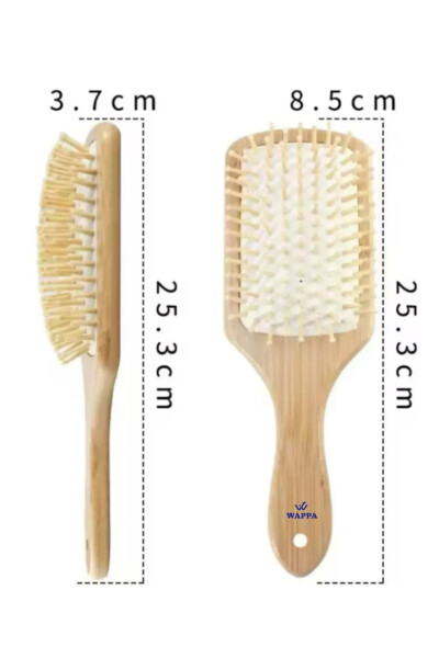 Bamboo Bristle Hair Brush - 2