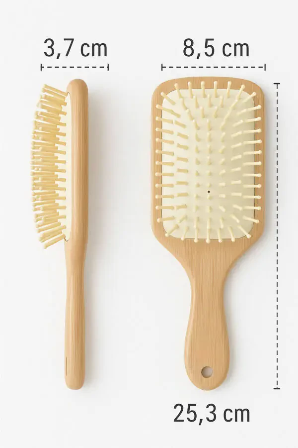 Bamboo Bristle Hair Brush - 2