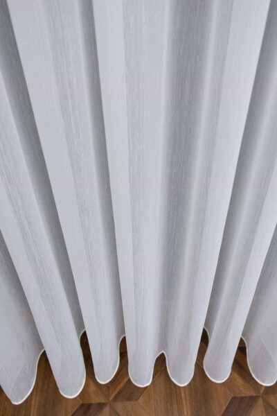 Bamboo Curtain with Ruffles, Wrinkle-Free, Ironless, Sheer Curtain, 1 to 3 Pleated - 9