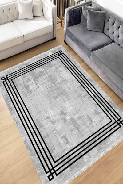 Bamboo Digital Print Washable Non-Slip Base Decorative Living Room Rug Kitchen Rug Runner - 1