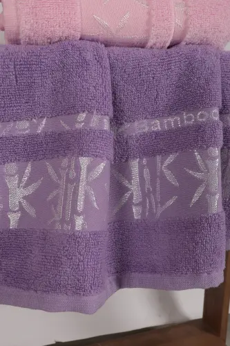 Bamboo Hand Towel 6 Pieces 50x90 Cm Soft Hand Towel - Multi-Color - 4