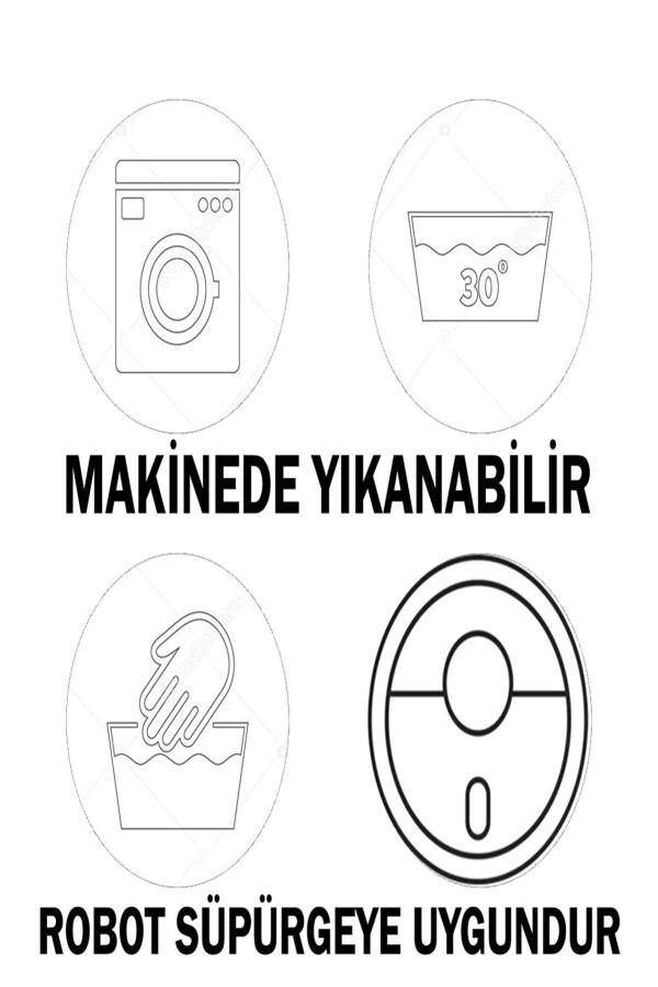 Bambu Dijital Baskı Yıkanabilir Kaymaz Taban Dekoratif Salon Halısı Mutfak Halısı Yolluk - 3