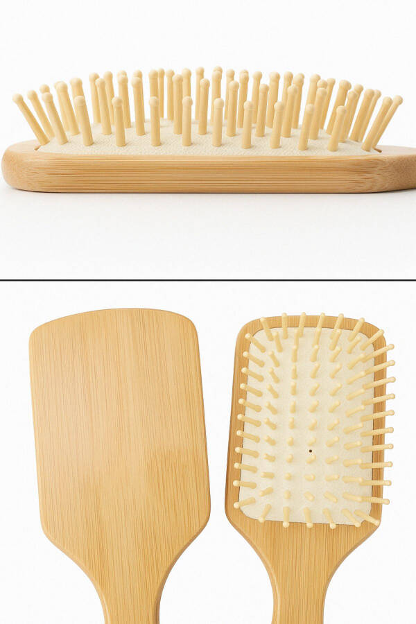 Bambu Dişli Şaç Fırçası - 4
