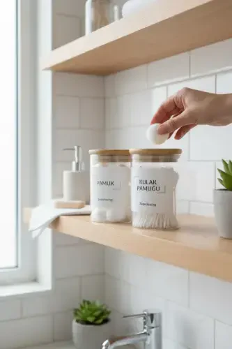 Bambu Kapak Cam Kulak Pamuğu Ve Pamukluk 250ml - 5