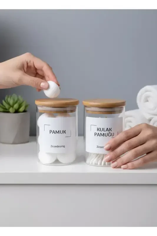 Bambu Kapak Cam Kulak Pamuğu Ve Pamukluk 250ml - 7
