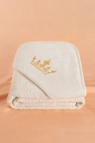 Bambuk tojli maxsus qutida chaqaloq sochiq, pechka va yuvish choyshobi to'plami - 4