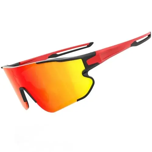 BangLong TR90 Sports Sunglasses for Men Women Baseball Running Cycling | UV400 Protection, Flexible TR90 Frame, Adjustable Non-slip Rubber Nose Pads, Lightweight Sun Glasses for Outdoor Sports 