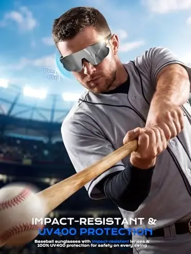 BangLong TR90 Sports Sunglasses for Men Women Baseball Running Cycling | UV400 Protection, Flexible TR90 Frame, Adjustable Non-slip Rubber Nose Pads, Lightweight Sun Glasses for Outdoor Sports - BANGLONG (1)