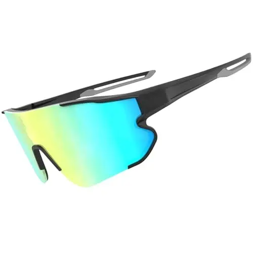 BangLong TR90 Sports Sunglasses for Men Women Baseball Running Cycling | UV400 Protection, Flexible TR90 Frame, Adjustable Non-slip Rubber Nose Pads, Lightweight Sun Glasses for Outdoor Sports - 1
