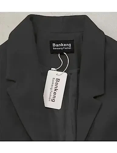 Bankeng Ayollar Qishki Jun Aralash Camel O'rta Uzunlik Palto Notch Ikki Qator Tugmali Yoqali Kurtka Ustki Kiyim - 5