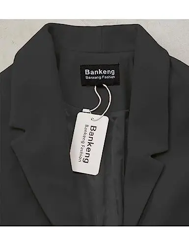 Bankeng Women Winter Wool Blend Camel Mid-Long Coat Notch Double-Breasted Lapel Jacket Outwear - 5