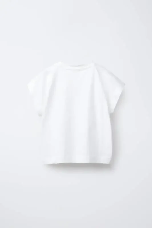 BANTLI DÜZ RENK T-SHIRT-Oq - 3