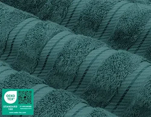 American Soft Linen Luxury Hand Towels for Bathroom, 600 GSM 100% Cotton Turkish 4 Piece Hand Towel Set, 600 GSM Hand Face Towels for Kitchen, Teal Hand Towels - 4