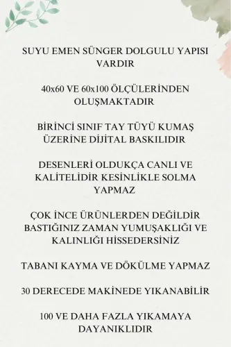 Banyo Paspasi Banyo Halisi Yuvinishi Mumkin Sirpanmaydigan Taglik Kulrang Qora Su Yutucu Paspas To'plami - 9