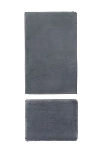 Banyo Takımı Küçük Boy 2'li (80x50)(50x40) - Antrasit - SARAR (1)