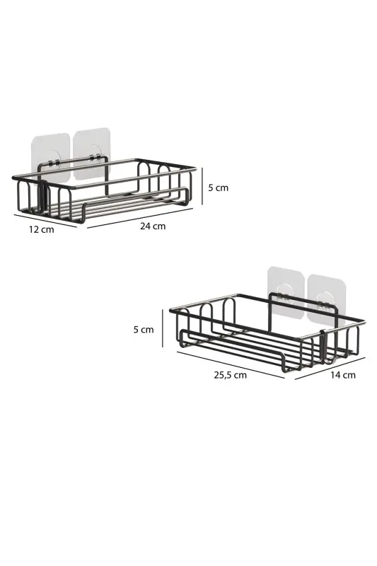Banyo tartibga soluvchi Shampunlik Banyo dush javoni 2 dona Banyo javoni Mat qora St242h - 10