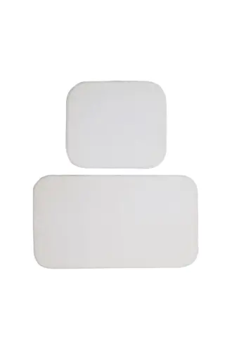 Banyo to'plami kichik o'lchamli 2 ta (80x50)(50x40)-Oq - SARAR (1)