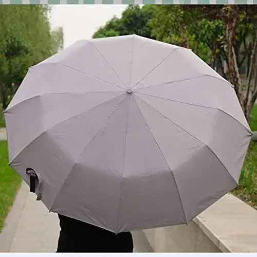 BAODINI Windproof Compact Rain Umbrella for Travel 42/46 Inch Premium Fabric Auto Open Perfect for Purse and Backpack Portable Umbrella for Women and Men - 2