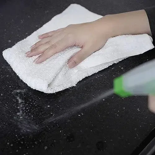 Bar Mop White Ribbed 16x19 Pack of 24, 100% Cotton Absorbent Oshxona Sochig'i Idish Sochiqlari va Idish Yuvish Matolari Sochiqlar To'plami Yuz Sochig'i Restoran Tozalash Latta Sochiq - 3