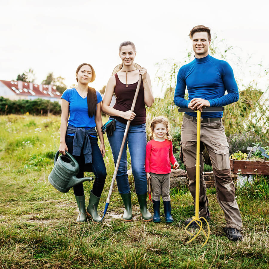 BARAYSTUS Bog 'qo'l kultivatori Kultivator Tuproqni yumshatuvchi Gazon, bog 'to'shagi va o'simlik qutisi kultivatori, Bog' asboblari. - 7