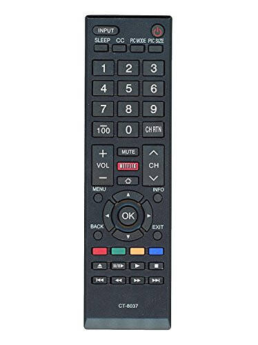 Barcha Toshiba brendi televizorlari va Smart TV'lari uchun Universal masofadan boshqarish pulti New CT-8037 (CT-8037) - 1