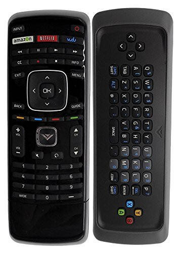 Barcha Vizio TV M320SR M420SR M470NV M550NV M470VSE M650VSE M550VSE M3D460SR E3D320VX D500I-B1 D650I-B2 E231I-B1 uchun klaviatura bilan Universal XRT300 masofadan boshqarish pulti almashtirish (Modazone Netflix Vudu ilovasi bilan) - 1