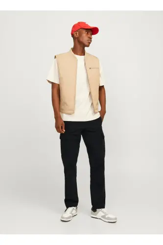 Lastikli Paça Siyah Erkek Kargo Pantolon 12258150_JPSTKANE BARKLEY CARGO PAN - Black - 4