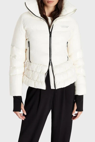 Barmoq teshikli manjetli baliqchi yoqaliq puf ko'ylagi MONT 6RYB19 YN4MZ 1130 - Armani Exchange