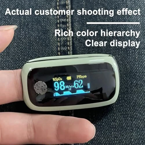 Barmoq uchli Puls Oksimetr, Qayta zaryadlanadigan Puls Oksimetr, Qayta zaryadlanadigan Puls Oksimetr, Barmoq uchli Qon Kislorod To'yinish Monitori Qayta zaryadlanadigan, Uy, Tashqi Sport Turlari Keng Foydalanish Uchun (Ko'k) - Manhero (1)