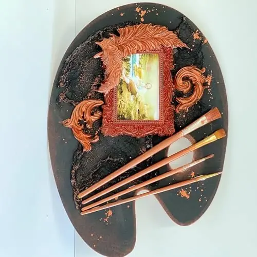 Baroque Photo Frame Fondant Silicone Molds, 3D Picture Mirror Frame Cake Decoration Molds for Chocolate Candy Sugar Craft Gum Paste Cookies Resin Clay Set of 2 - 5