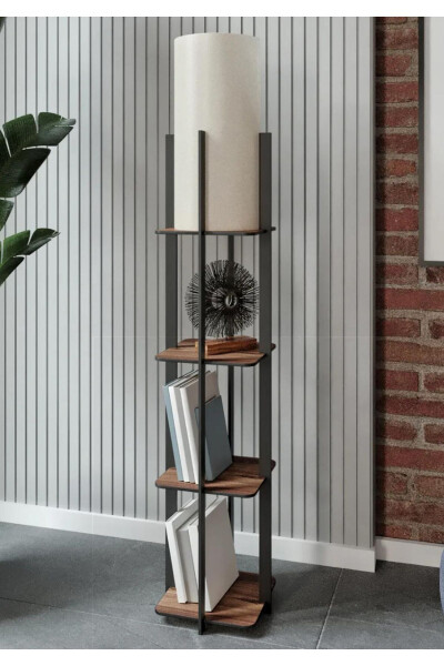 Baroque Walnut Shelf Lamp - 5