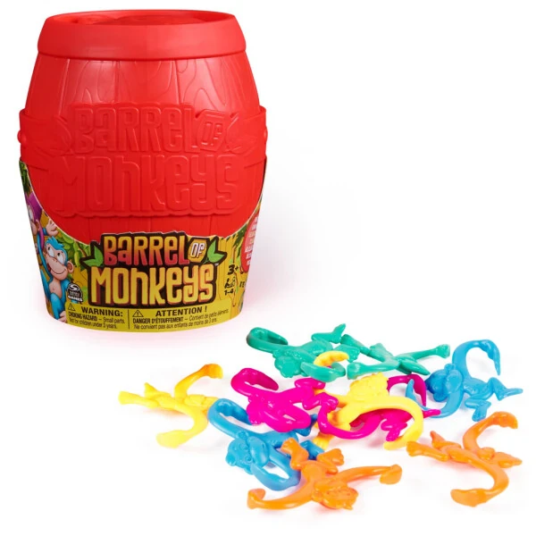 Barrel of Monkeys, Retro Family Game for Ages 3+ - 6