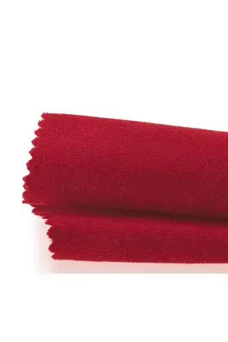 Бархатистая текстура Экстрафор сборкой Яблочно-красная Высококачественная портьера Одно полотно - Яблочно-красный - DEMOR HOME (1)